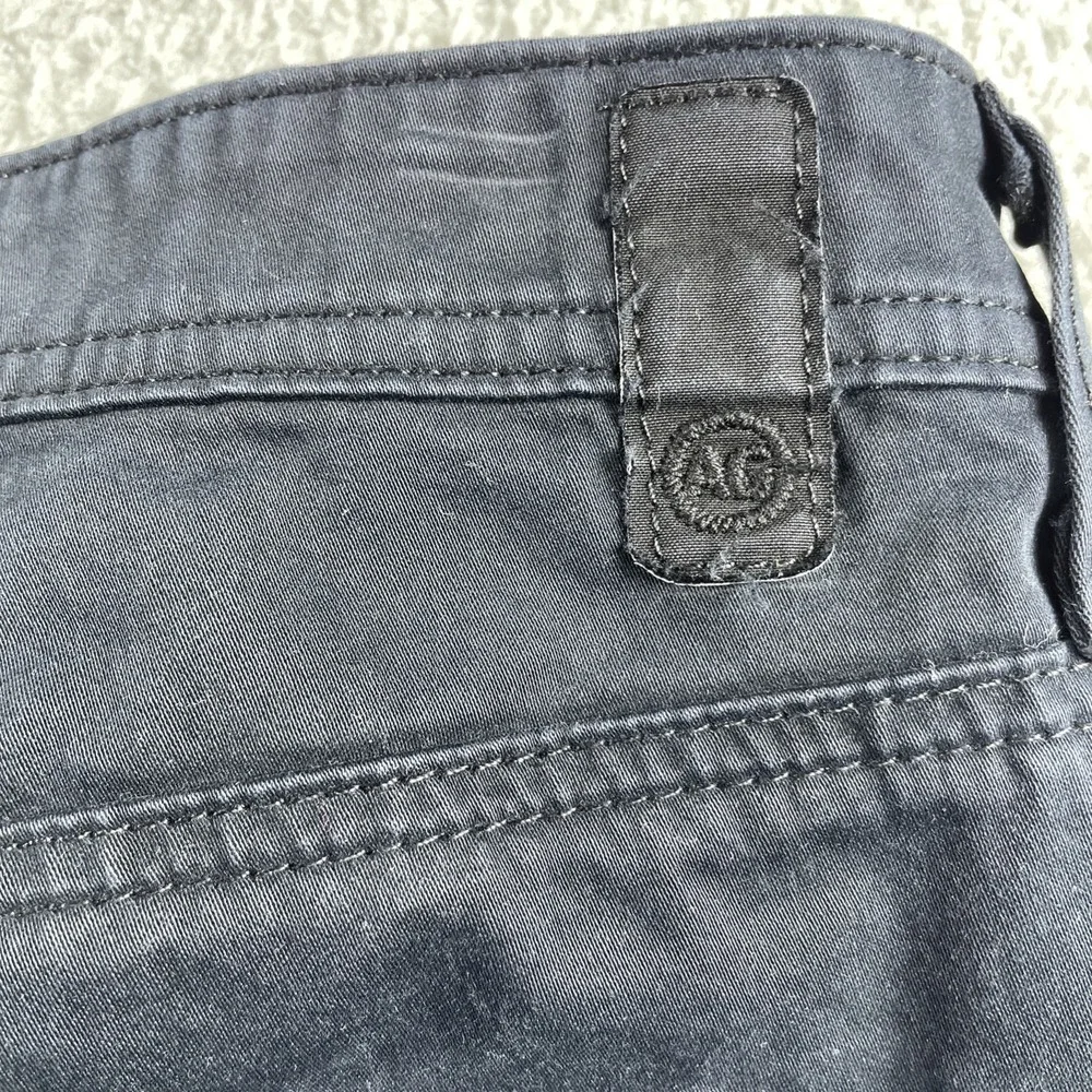 AG Adriano Goldschmie Jean Pant Mens 33x34 Black the Protege Straight Leg Stretc